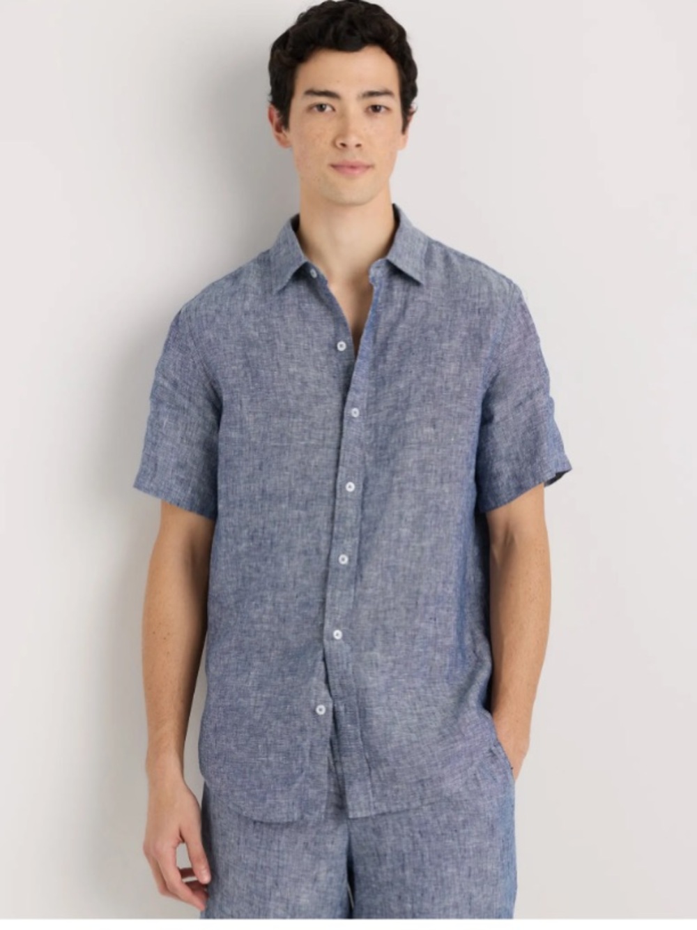QUINCE LINEN BUTTON SHIRT NEW